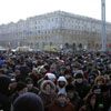 The mass rally of businessmen protesting against the 18% VAT on goods imported from Russia. [Press for large view]