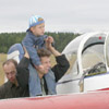 Parents imbibe into their children a taste for aviation [Press for large view]