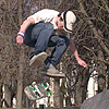 Skaters can be seen everywhere - in parks, squares and near monuments [Press for large view]