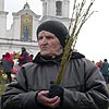 The sanctification of willow shoots at the Minsk Cathedral [Press for large view]