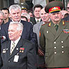 Belarus Defense Minister Leonid Maltsev (on the right) and Lieutenant-General Mikhail Kalashnikov (on the left) [Press for large view]