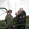 Belarus Defense Minister Leonid Maltsev at the 3rd International Exhibition of Armaments and Military Equipment MILEX-2005 [Press for large view]
